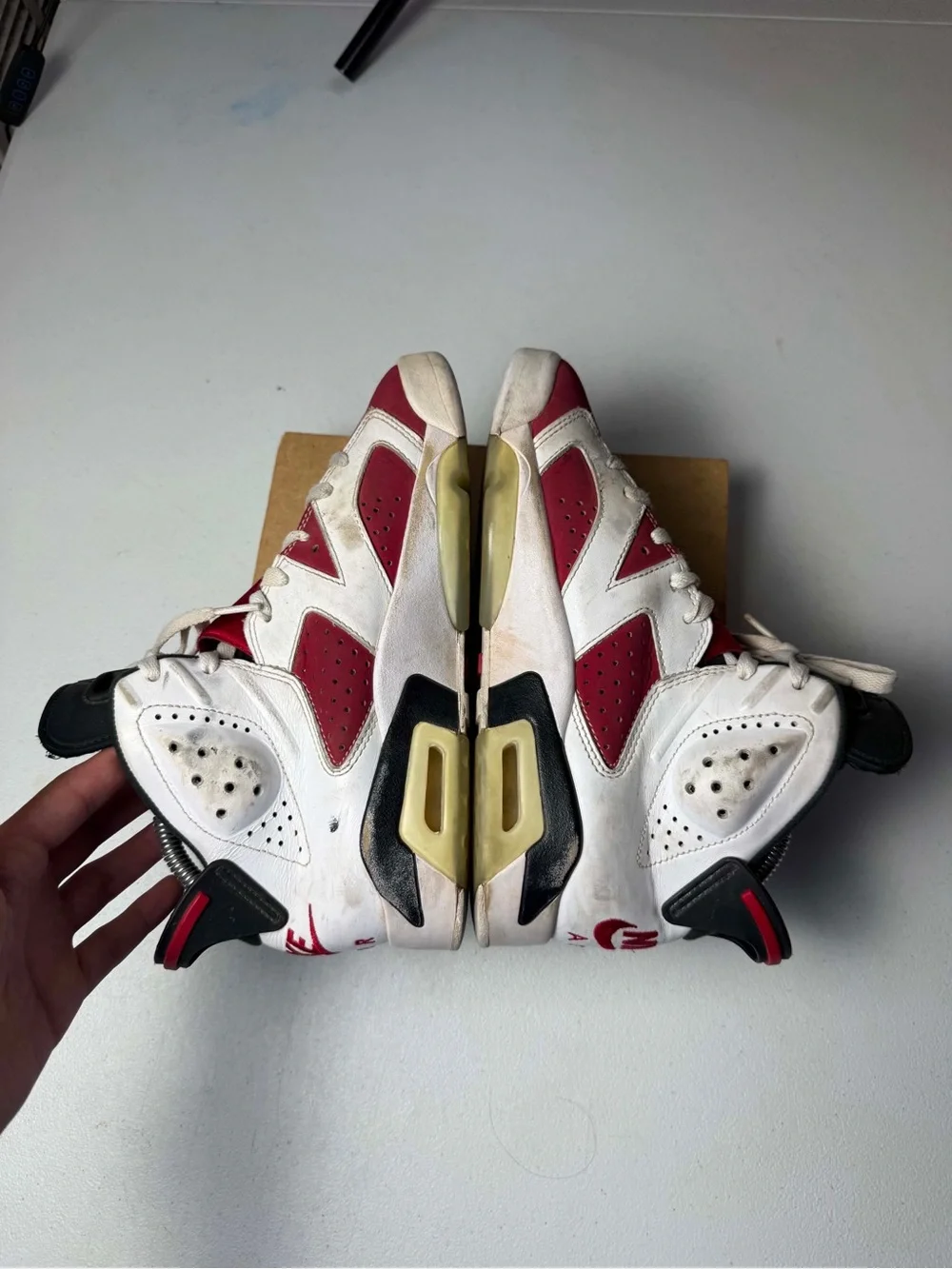 Nike Air Jordan 6 Retro OG Mid Carmine size 5.5 OG VI White NO BOX